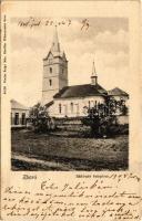 1908 Zboró, Zborov; Rákóczi templom. Salgó Mór kiadása / church (EK)