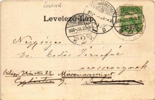 1908 Zboró, Zborov; Rákóczi templom. Salgó Mór kiadása / church (EK)