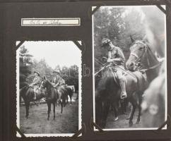 1933 Gödöllő, Jamboree, fotóalbum 40 db fotóval a cserkész táborról, annak életéről, a csapatok sátr...