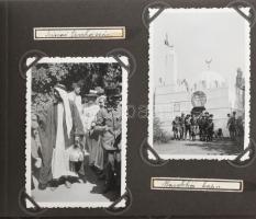 1933 Gödöllő, Jamboree, fotóalbum 40 db fotóval a cserkész táborról, annak életéről, a csapatok sátr...