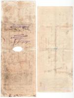 1916-1917. 2db-os váltó-tétel, nagyrészt kitöltve, "Schlick-Nicholson gép-, waggon- és hajógyár...