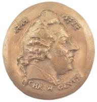 Madarassy Walter (1909-1994) 1969. Chr(istoph) W(illibald) Gluck 1714-1787 / ORFEUSZ kétoldalas öntött bronz emlékérem (97mm) T:1