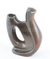 Retró kerámia váza, hibátlan, m: 21 cm