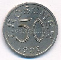 Ausztria 1936. 50gr Cu-Ni T:1- R! Austria 1936. 50 Groschen Cu-Ni C:AU R! Krause KM#2854