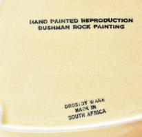 Dél Afrikai tálka, jelzett, hibátlan, d: 19 cm