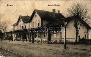 1911 Zenta, Senta; vasútállomás / railway station (Rb)