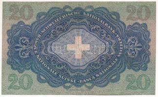 Svájc 1931. 20Fr T:III
Switzerland 1931. 20 Francs C:F
Krause P#39c.17