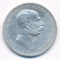 Ausztria 1908. 1K Ag "Ferenc József - Jubileum" T:2,2- ph. Austria 1908. 1 Corona Ag "Franz Joseph - Jubilee" C:XF,VF edge error  Krause KM#2808