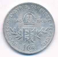 Ausztria 1908. 1K Ag "Ferenc József - Jubileum" T:2,2- ph.
Austria 1908. 1 Corona Ag &quo...