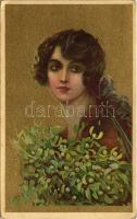 Olasz művészlap / Italian golden art postcard. Anna & Gasparini 126-3. unsigned Corbella (EK)