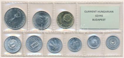 1976. 2f-10Ft (9xklf) érmés forgalmi sor fóliatokban T:1 Adamo FO9