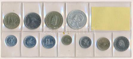 1995. 10f-200Ft (11xklf) érmés forgalmi sor fóliatokban T:1 Adamo FO28