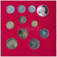 1994. 10f-200Ft (11xklf) forgalmi sor dísztokban, benne 1994. 200Ft Ag "Deák", "Magya...