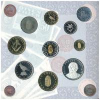 1997. 50f-200Ft (6xklf) forgalmi sor, benne 200Ft Ag "Deák", a belső tok ragasztása részbe...