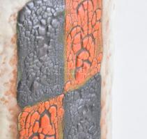 B. Várdeák Ildikó (1929-2013): Padlóváza, mázas kerámia , jelzett, hibátlan, 44 cm