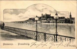 1903 Pozsony, Pressburg, Bratislava; vár. Verlag Bediene dich allein / castle (EK)