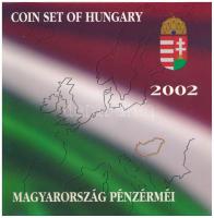 2002. 1Ft-100Ft (7xklf) + 100Ft Kossuth forgalmi sor szettben, belső tok ragasztása kissé elengedett T:BU Adamo FO35