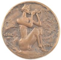 Madarassy Walter (1909-1994) 1975. "Claude Debussy / 1862-1918" kétoldalas öntött fém emlé...