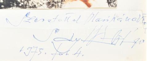 Saly Németh László (1920-2001): Női portré, olaj, papír, jelzett, Saly Németh László autográf ajándé...