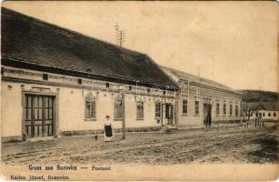 1910 Bozovics, Bozovici; Postamt / Postahivatal. Káden József kiadása / post office (Rb)