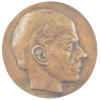 Ferenczy Béni (1890-1967) 1945. Bartók Béla portré, öntött egyoldalú bronz emlékérem (100mm) T:1