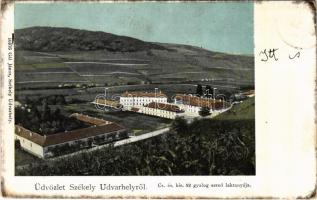 1901 Székelyudvarhely, Odorheiu Secuiesc; Cs. és kir. 82. gyalogezred laktanyája. Gál János kiadása / K.u.K. military infantry barracks (EK)