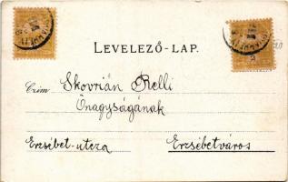 1901 Székelyudvarhely, Odorheiu Secuiesc; Állami reáliskola Gál János kiadása / school (EK)