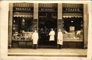 Budapest, Schmidt fűszer-csemege üzlete. photo (fa)