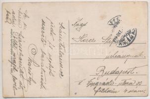 1919 Budapest XVI. Rákosszentmihály, HÉV (Helyiérdekű Vasút) állomás, Villamos vasútállomás (felület...