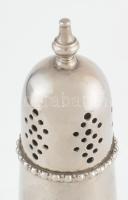 Ezüstözött porcukorszóró, jelzett, kopott, m: 20 cm