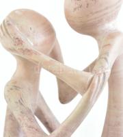 Absztrakt kőfaragás, jelzés nélkül, m: 23 cm