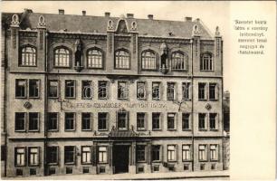 Budapest VIII. Ferenc József tanítók háza - Szeretet hozta létre e szerény intézményt, szeretet teszi naggyá és hatalmassá. Szentkirályi utca 47.