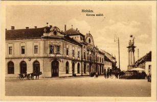 1931 Mohács, Korona szálló. Fridrich Oszkár kiadása