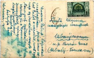 1940 Kolozsvár, Cluj; látkép repülőgépről. légi felvétel / aerial view from an airplane. photo (EK)