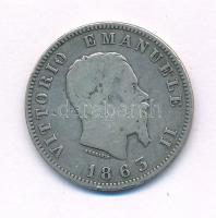 Olaszország 1863M-BN 1L Ag T:3 Italy 1863M-BN 1 Lira Ag C:F Krause KM#5a