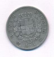 Olaszország 1863M-BN 1L Ag T:3
Italy 1863M-BN 1 Lira Ag C:F
Krause KM#5a
