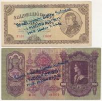 1930. 100P + 1945. 100P + 1945. 100.000P + 1946. 100.000.000P + 1946. 1.000.000.000P mind "Máso...