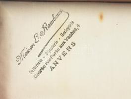 Ezüst (Ag) nyelű salátás, jelzett, dobozban, h: 24 cm