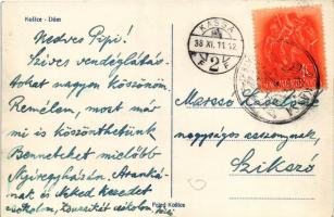 1938 Kassa, Kosice; Dóm belső / cathedral interior + "1938 Kassa visszatért" So. Stpl