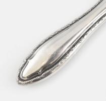 Ezüst (Ag) borítású fésülködő szett, 4 darabos, jelzett, h: 15-20 cm