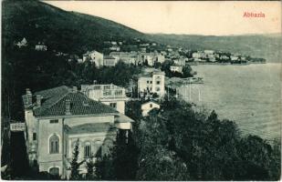 Abbazia, Opatija; tengerpart szállodákkal. Divald Károly 1609-1909. / seaside hotels