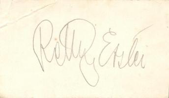 Relly Eszter színésznő aláírása