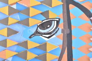 Sugár Gábor (1976- ): Paripa. Akril, foamix, vászon, jelzett, hátoldalán autográf felirattal és a mű...