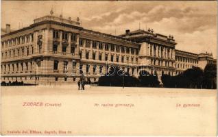 1914 Zagreb, Zágráb; Kr. realna gimnazija / school / gimnázium