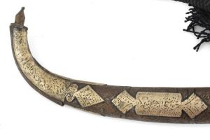 Régi berber tőr, kopott, h: 41 cm