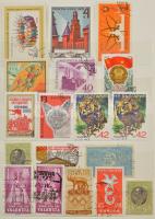 Vegyes külföldi bélyegek másodpéldányokkal 6 db berakóban, benne sok román, német, USA stb.