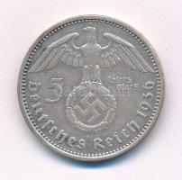 Német Harmadik Birodalom 1936A 5M Ag "Hindenburg" T:1- German Third Reich 1936A 5 Mark Ag ...
