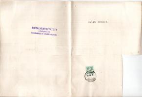 Budapest 1876. "A Központi Ipartársulati Hitelintézet" részvénye 100Ft-ról szelvényekkel, ...