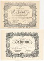 1849. "Kincstári utalvány két pengő forintra" utánnyomat "Hazafias Népfront XXI. ker....
