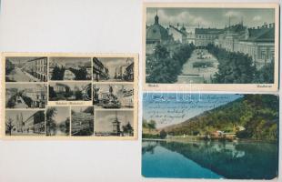 Miskolc - 3 db régi képeslap - 3 pre-1945 postcards